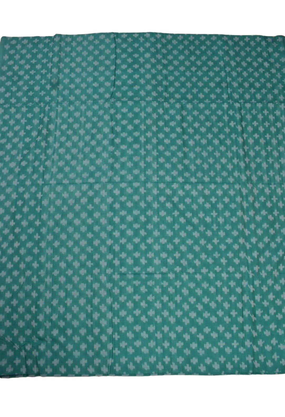 Rama Green Colour Sambalpuri Handloom Cotton Fabrics - Image 2