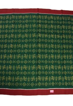 Green Colour  Sambalpuri Handloom Cotton Bandha Saree