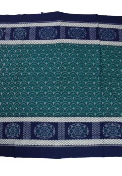 Green-Blue Colour  Sambalpuri Handloom Cotton Bandha Saree