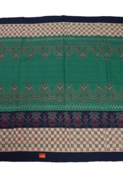 Green Colour  Sambalpuri Handloom Cotton Bandha Saree