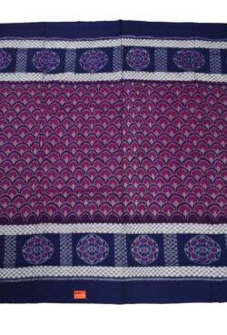 Purple Colour  Sambalpuri Handloom Cotton Bandha Saree