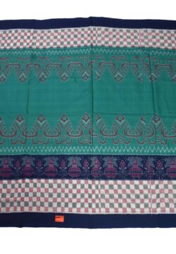 Green Colour  Sambalpuri Handloom Cotton Bandha Saree