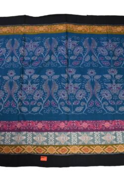 Blue Colour Sambalpuri Handloom Cotton Bandha Saree