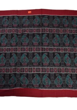Black Colour Sambalpuri Handloom Cotton Bandha Saree
