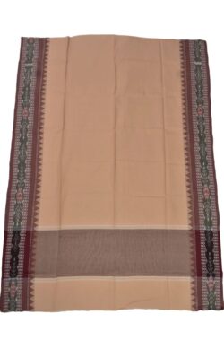 Cream Colour Sambalpuri Handloom Cotton Dupatta