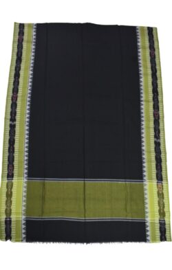 Black Colour Sambalpuri Handloom Cotton Dupatta