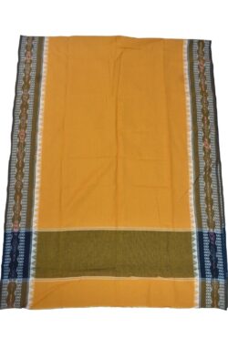 Yellow Colour Sambalpuri Handloom Cotton Dupatta