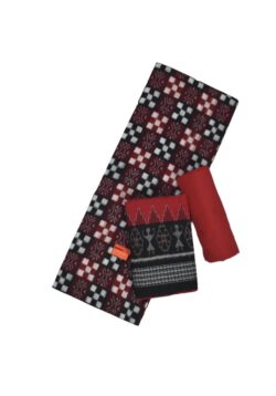 Black-Red Colour Sambalpuri Handloom Cotton Dress Material
