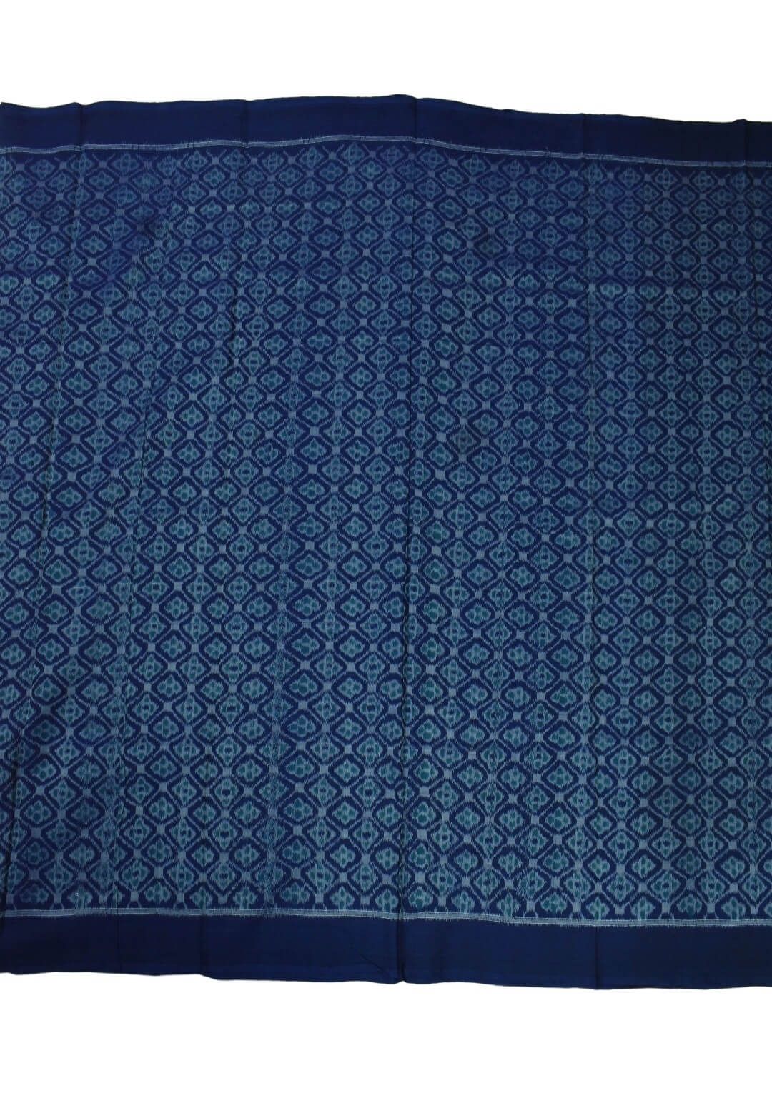 Blue Colour Sambalpuri Handloom Cotton Dress Material - Image 4