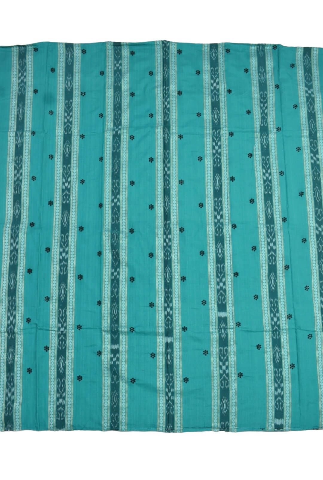 Rama Green Colour Sambalpuri Handloom Dress Material - Image 4