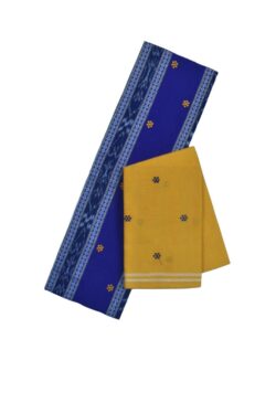 Blue Colour Sambalpuri Handloom Dress Material