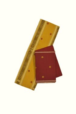 Yellow Colour Sambalpuri Handloom Dress Material