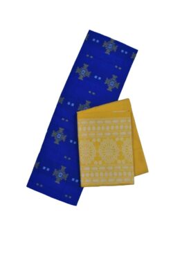 Sky Blue Colour Sambalpuri Handloom Bomkai Dress Material