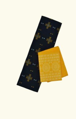 Black Colour Sambalpuri Handloom Bomkai Dress Material