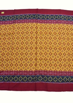 Yellow Colour  Sambalpuri Handloom Cotton Saree